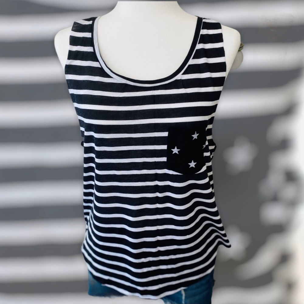 Victoria’s Secret PINK Striped Tank w/Star Pocket